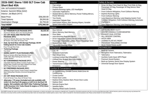 Photos of 2026 GMC Sierra 1500 SLT for sale in Indianola, IA at Gregg Young Buick GMC Indianola