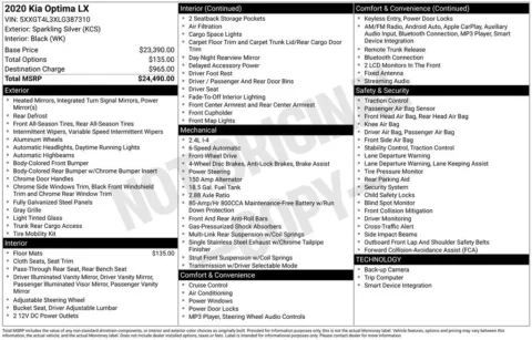 Photos of 2020 Kia Optima LX for sale in Indianola, IA at Gregg Young Buick GMC Indianola