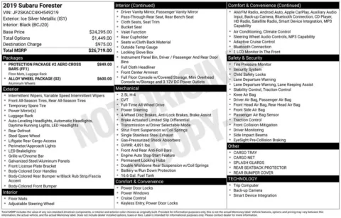 Photos of 2019 Subaru Forester for sale in Indianola, IA at Gregg Young Buick GMC Indianola