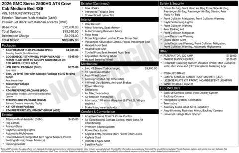 Photos of 2026 GMC Sierra 2500 HD AT4 for sale in Indianola, IA at Gregg Young Buick GMC Indianola