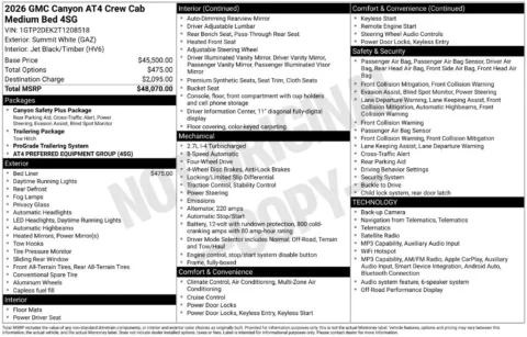 Photos of 2026 GMC Canyon AT4 for sale in Indianola, IA at Gregg Young Buick GMC Indianola