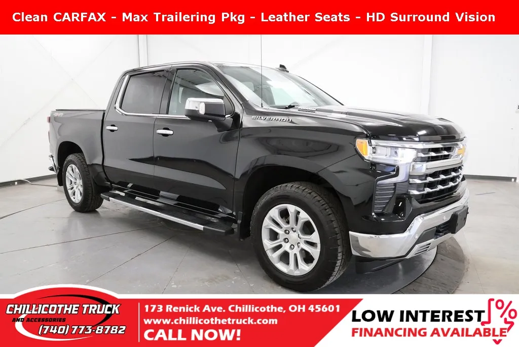 Black 2023 Chevrolet Silverado 1500 LTZ for sale in Chillicothe, OH