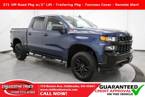 Blue 2021 Chevrolet Silverado 1500 Custom Trail Boss for sale in Chillicothe, OH