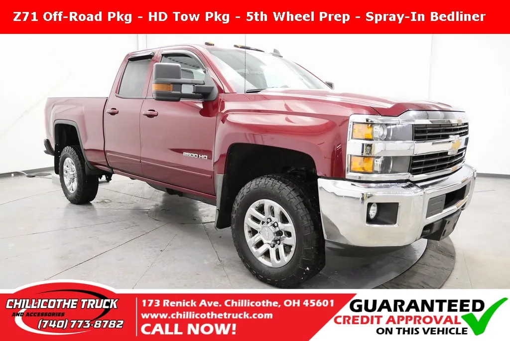 Red 2016 Chevrolet Silverado 2500HD LT for sale in Chillicothe, OH