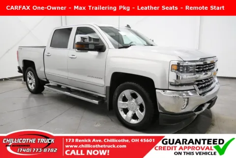 Silver 2017 Chevrolet Silverado 1500 LTZ for sale in Chillicothe, OH