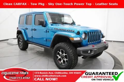 Blue 2020 Jeep Wrangler Unlimited Rubicon for sale in Chillicothe, OH