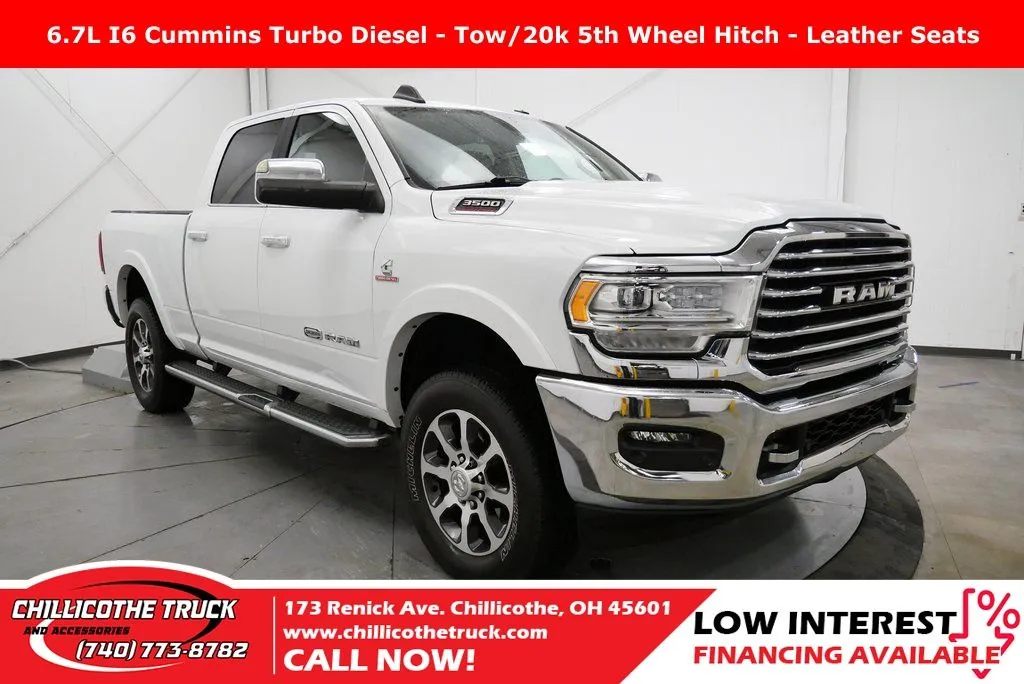 White 2022 Ram 3500 Laramie Longhorn for sale in Chillicothe, OH