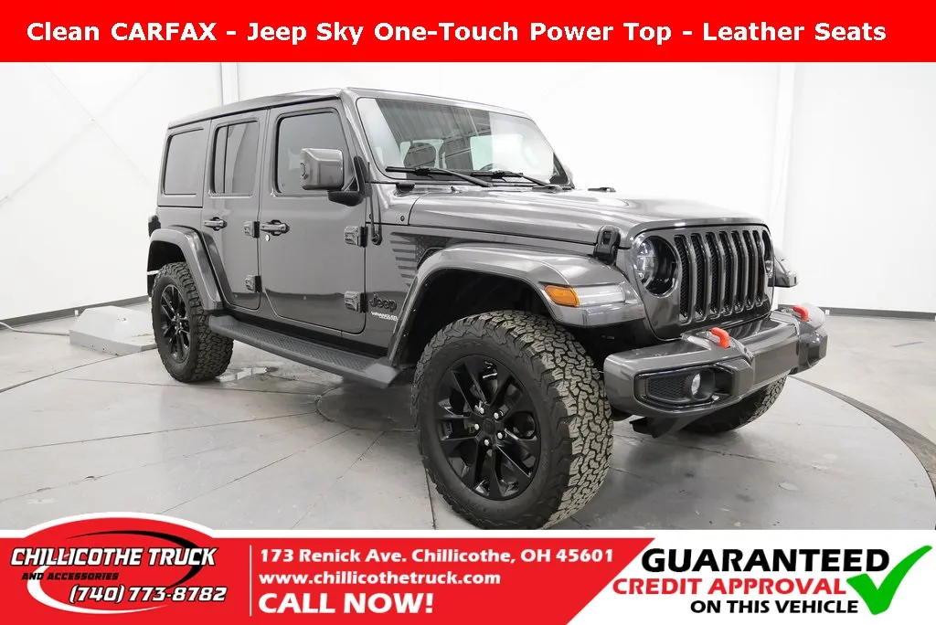 Gray 2021 Jeep Wrangler Unlimited Sahara High Altitude for sale in Chillicothe, OH