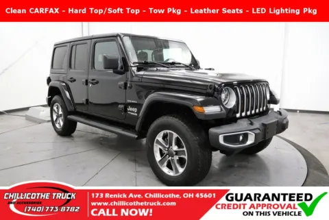 Black 2020 Jeep Wrangler Unlimited Sahara for sale in Chillicothe, OH