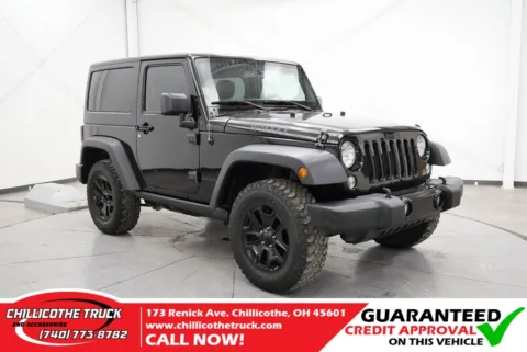 Black 2016 Jeep Wrangler Willys Wheeler for sale in Chillicothe, OH