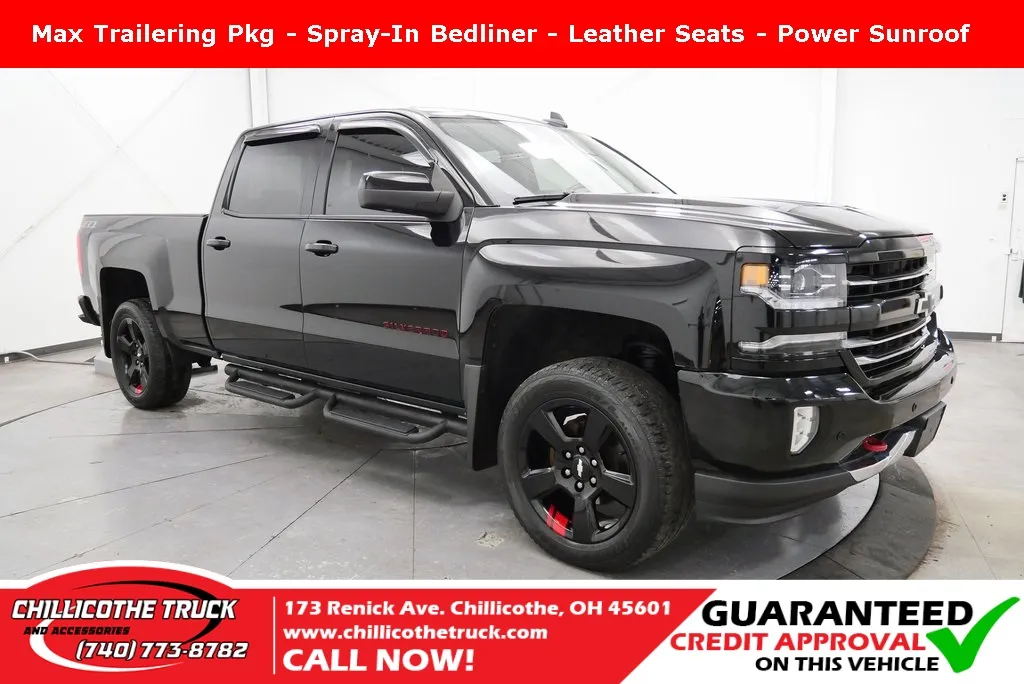 Black 2018 Chevrolet Silverado 1500 LTZ for sale in Chillicothe, OH