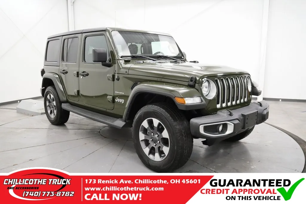Green 2021 Jeep Wrangler Unlimited Sahara for sale in Chillicothe, OH