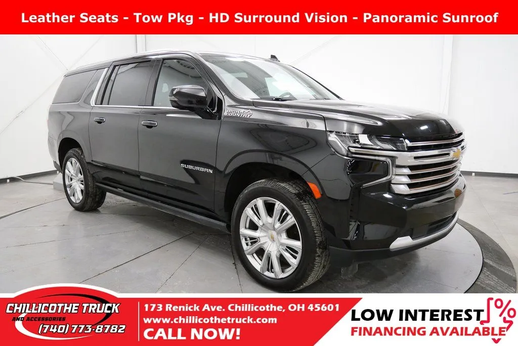 Black 2021 Chevrolet Suburban High Country for sale in Chillicothe, OH