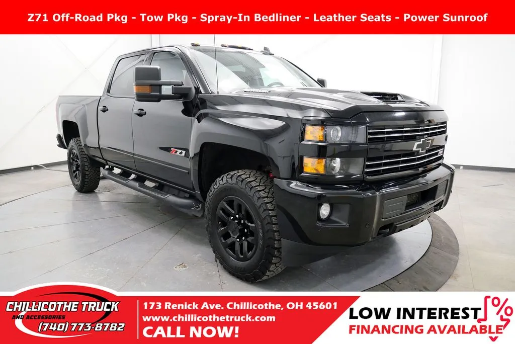 Black 2019 Chevrolet Silverado 2500HD LTZ for sale in Chillicothe, OH