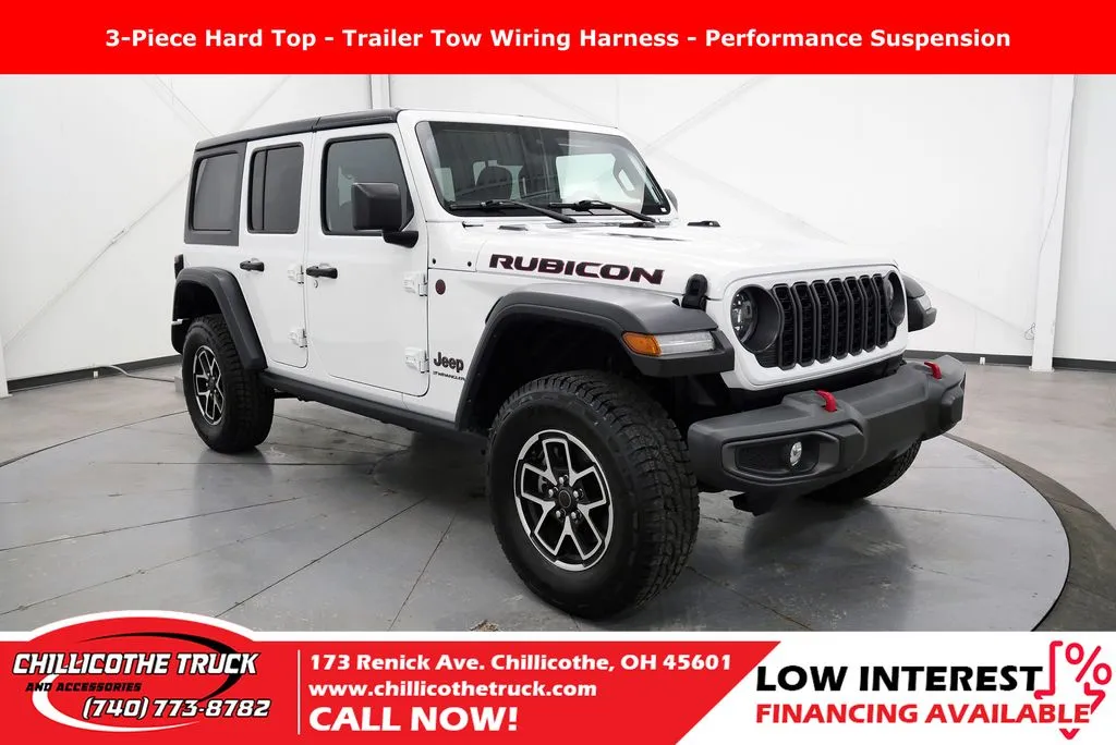 White 2024 Jeep Wrangler Rubicon for sale in Chillicothe, OH