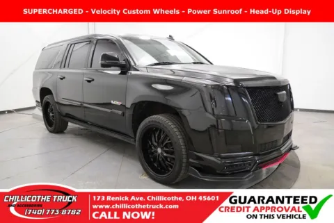 Black 2015 Cadillac Escalade ESV Platinum Edition for sale in Chillicothe, OH