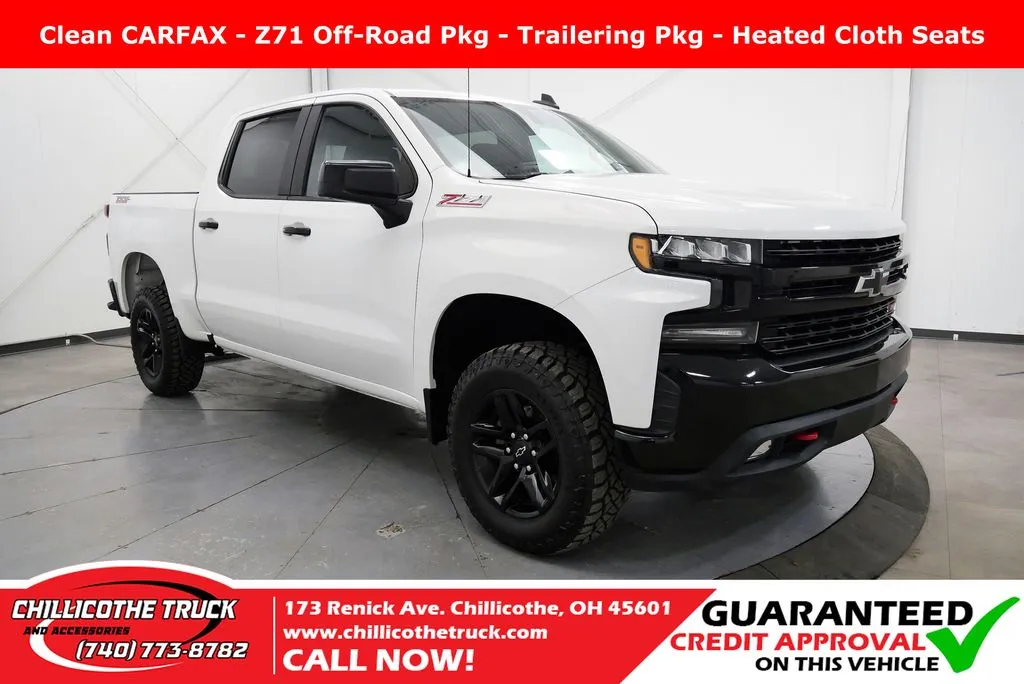White 2021 Chevrolet Silverado 1500 LT Trail Boss for sale in Chillicothe, OH