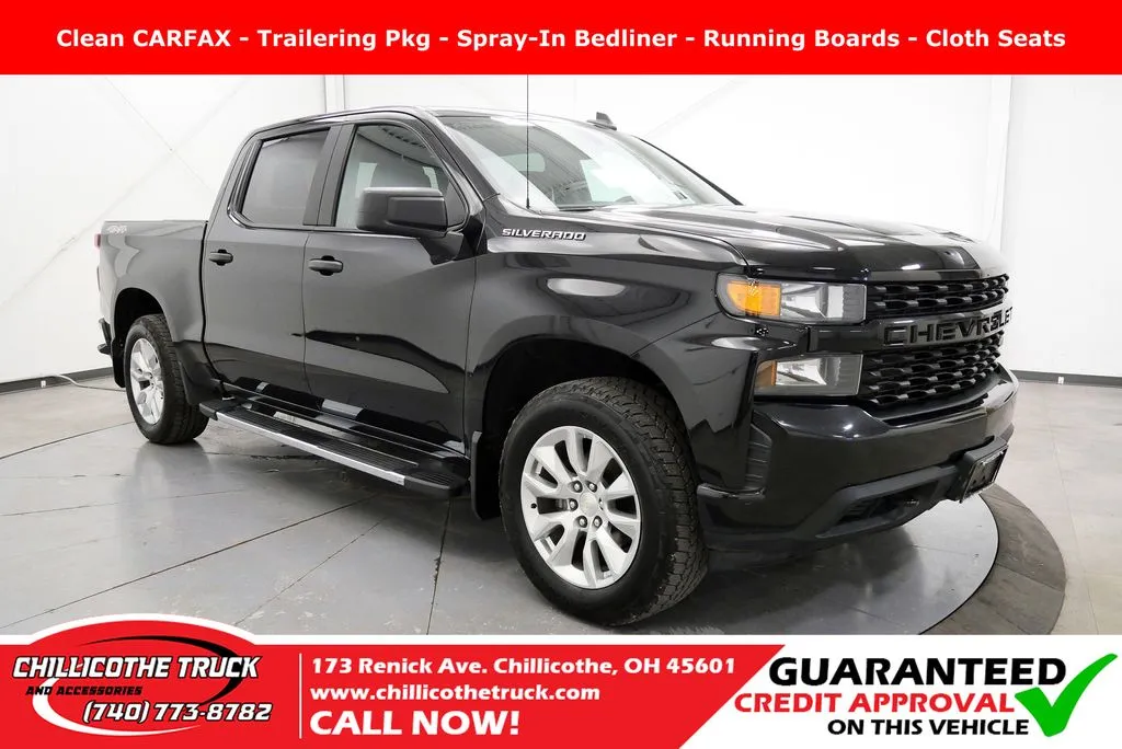 Black 2019 Chevrolet Silverado 1500 Custom for sale in Chillicothe, OH