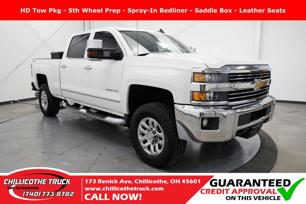 White 2015 Chevrolet Silverado 2500HD LTZ for sale in Chillicothe, OH