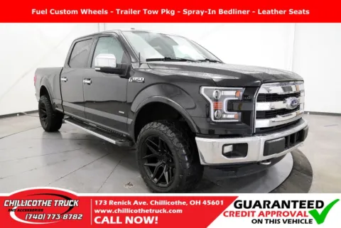 Black 2015 Ford F-150 Lariat for sale in Chillicothe, OH