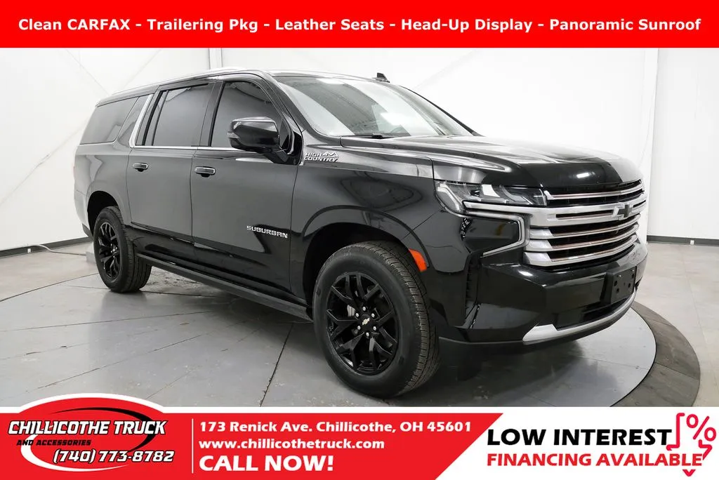Black 2022 Chevrolet Suburban High Country for sale in Chillicothe, OH