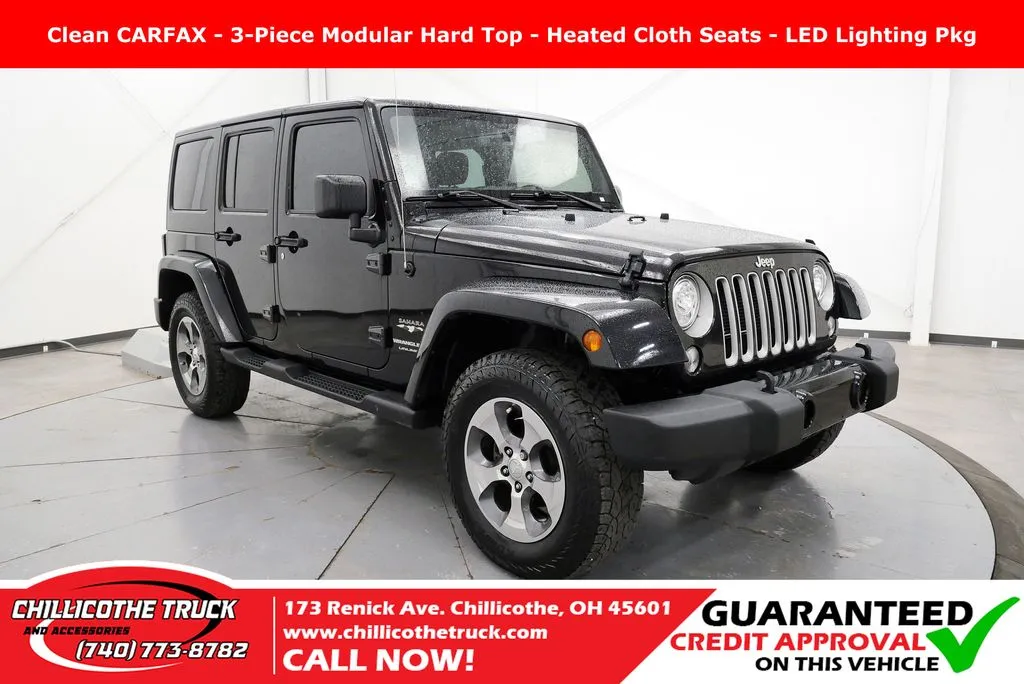 Black 2018 Jeep Wrangler JK Unlimited Sahara for sale in Chillicothe, OH