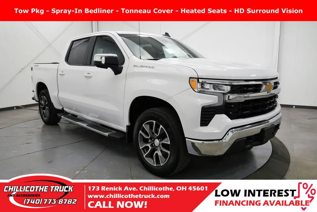 White 2024 Chevrolet Silverado 1500 LT for sale in Chillicothe, OH