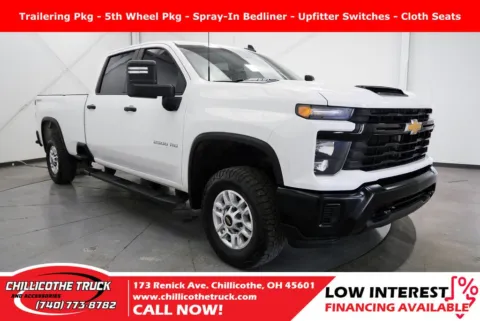 White 2024 Chevrolet Silverado 2500HD Work Truck for sale in Chillicothe, OH