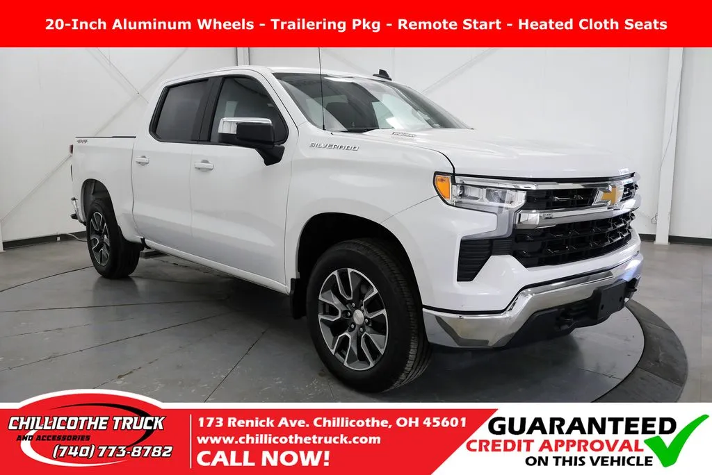 White 2024 Chevrolet Silverado 1500 LT for sale in Chillicothe, OH