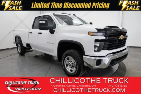 White 2025 Chevrolet Silverado 2500 HD Work Truck for sale in Chillicothe, OH
