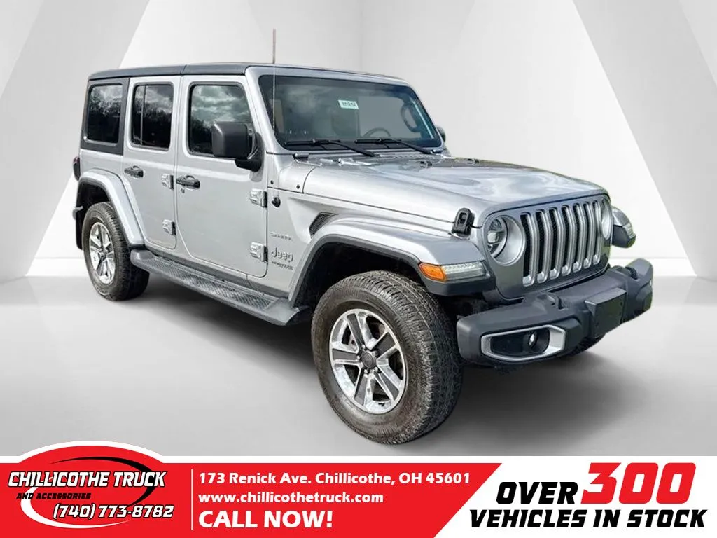 Silver 2018 Jeep Wrangler Unlimited Sahara for sale in Chillicothe, OH