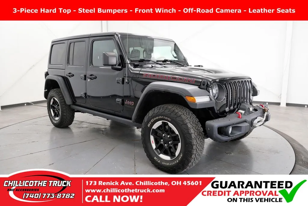 Black 2021 Jeep Wrangler Unlimited Rubicon for sale in Chillicothe, OH