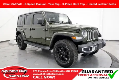 Green 2021 Jeep Wrangler Unlimited Sahara for sale in Chillicothe, OH