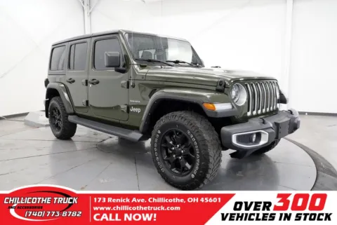 Green 2021 Jeep Wrangler Unlimited Sahara for sale in Chillicothe, OH