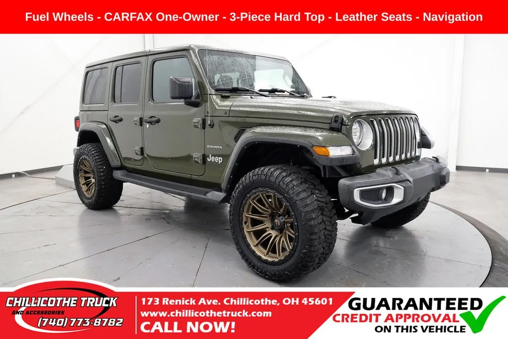 Green 2022 Jeep Wrangler Unlimited Sahara for sale in Chillicothe, OH