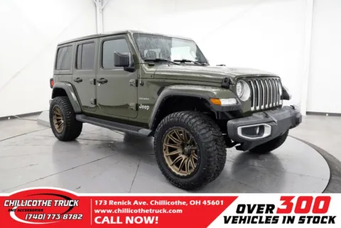Green 2022 Jeep Wrangler Unlimited Sahara for sale in Chillicothe, OH