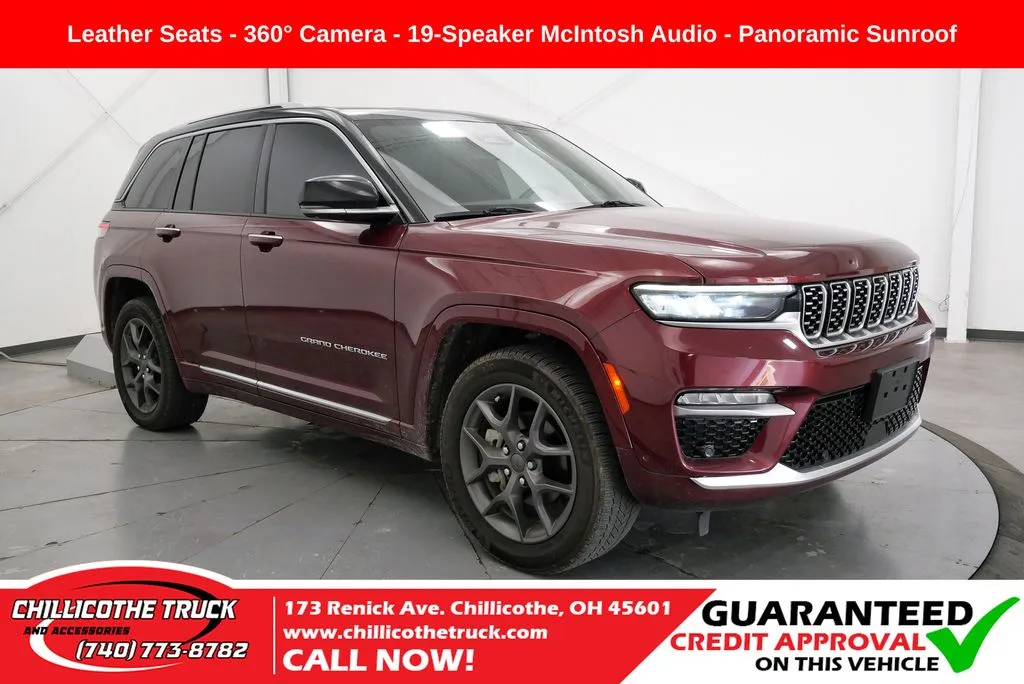 Red 2022 Jeep Grand Cherokee Summit for sale in Chillicothe, OH