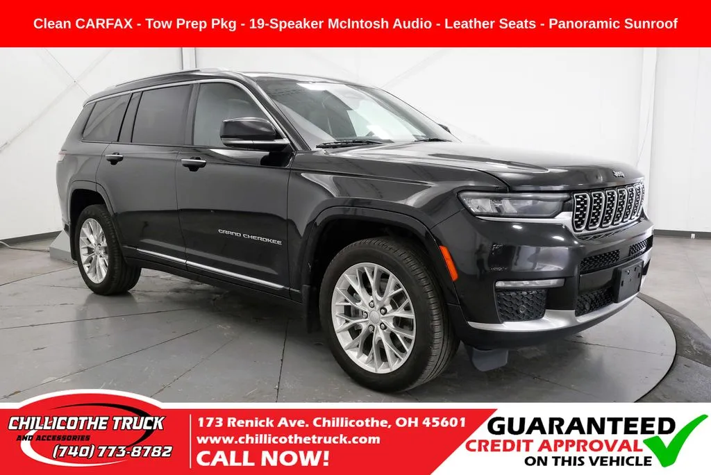 Black 2021 Jeep Grand Cherokee L Summit for sale in Chillicothe, OH