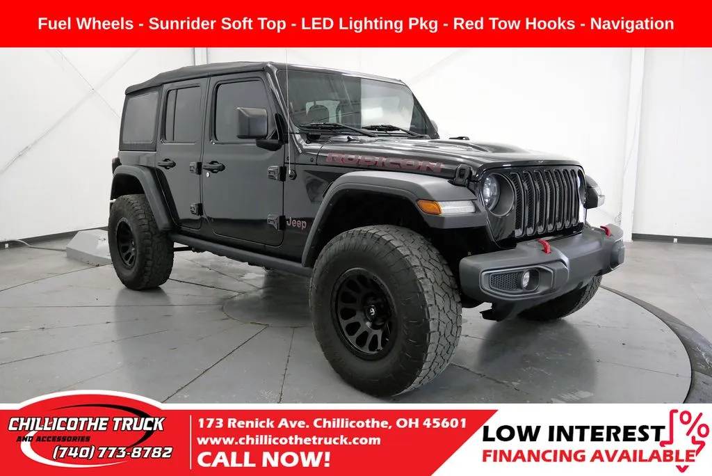Black 2023 Jeep Wrangler Rubicon for sale in Chillicothe, OH