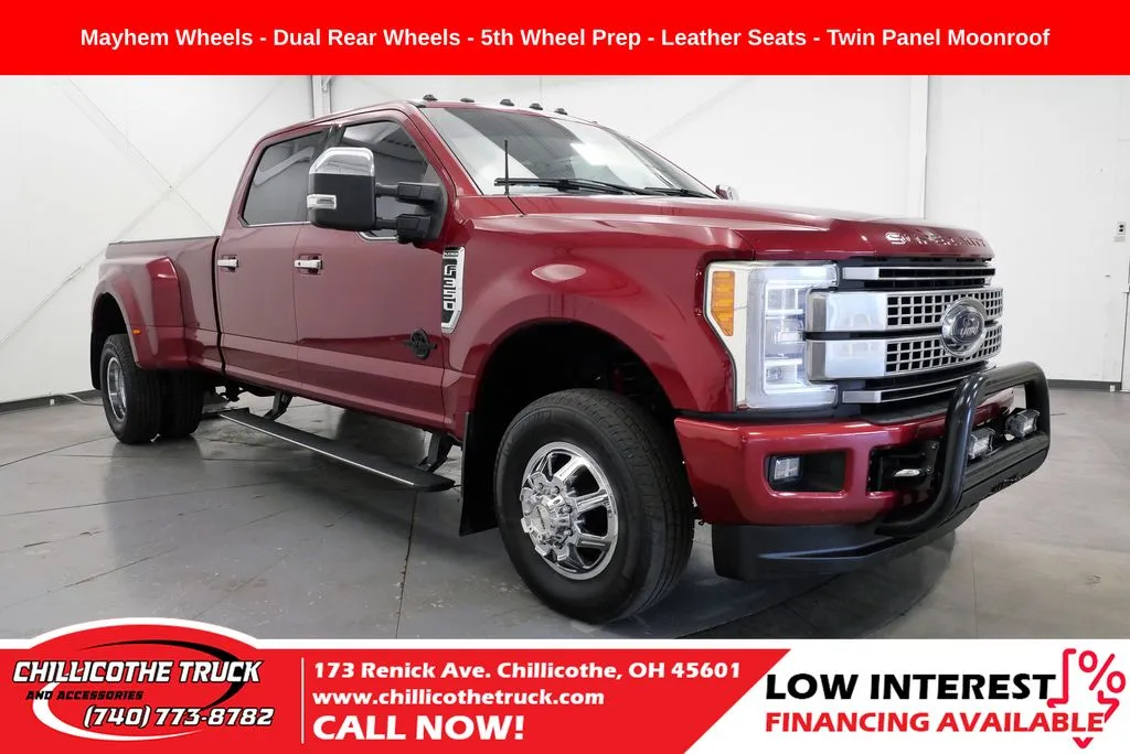 Red 2017 Ford F-350SD Platinum for sale in Chillicothe, OH