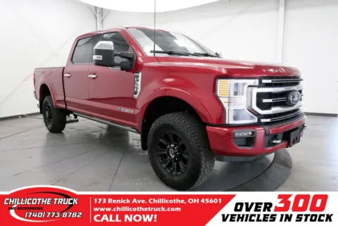 Red 2022 Ford F-350SD Platinum for sale in Chillicothe, OH