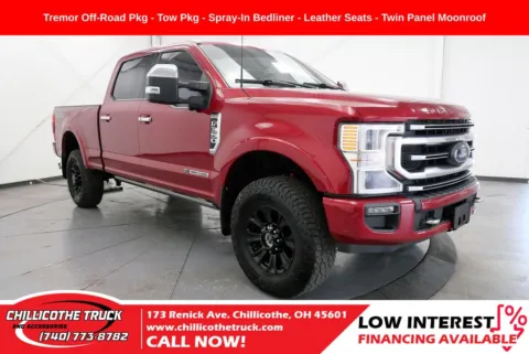 Red 2022 Ford F-350SD Platinum for sale in Chillicothe, OH