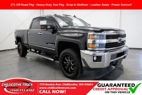 Black 2015 Chevrolet Silverado 2500 HD LTZ for sale in Chillicothe, OH