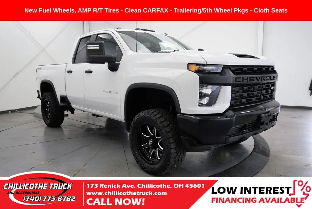 White 2022 Chevrolet Silverado 2500 HD Work Truck for sale in Chillicothe, OH