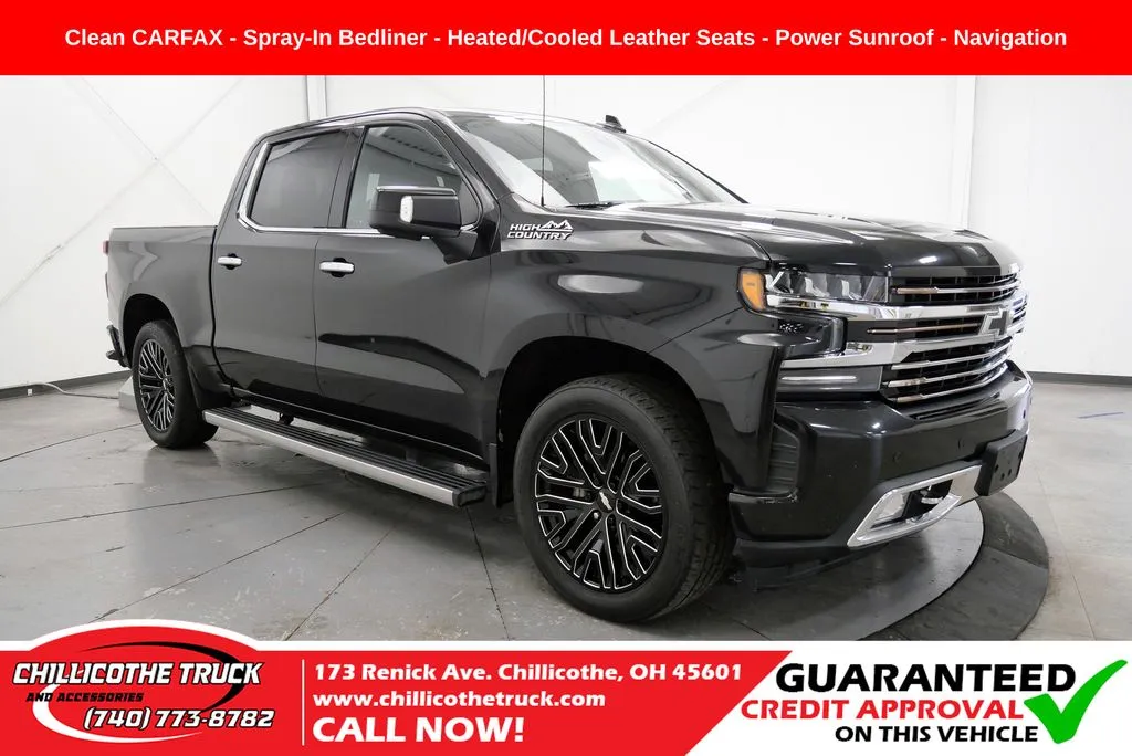 Black 2019 Chevrolet Silverado 1500 High Country for sale in Chillicothe, OH