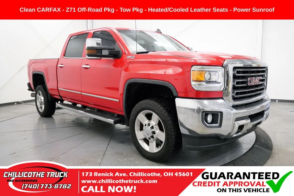 Red 2016 GMC Sierra 2500 HD SLT for sale in Chillicothe, OH