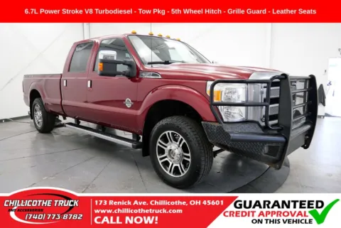 Red 2015 Ford F-350SD Platinum for sale in Chillicothe, OH