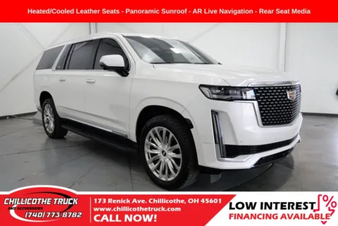 White 2021 Cadillac Escalade ESV Premium for sale in Chillicothe, OH