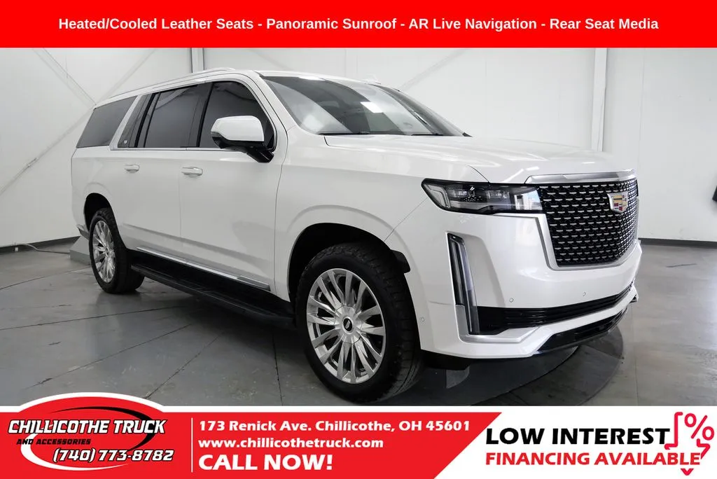 White 2021 Cadillac Escalade ESV Premium for sale in Chillicothe, OH