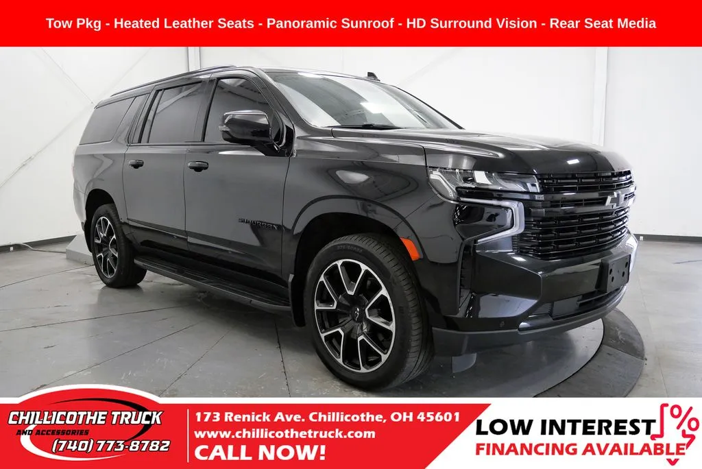 Black 2023 Chevrolet Suburban RST for sale in Chillicothe, OH